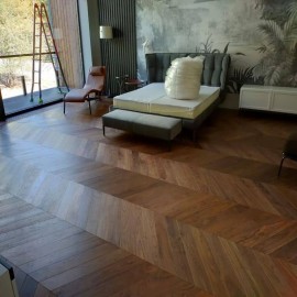 Паркетная доска Hain XL herringbone walnut american perfect